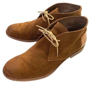 JOHNSTON&MURPHY Men’s Chukka Booties Sz 9 Classic Sheepskin Boots Shoes